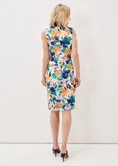 Essie Floral Midi Dress - Multi-Coloured
