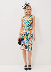 Essie Floral Midi Dress - Multi-Coloured