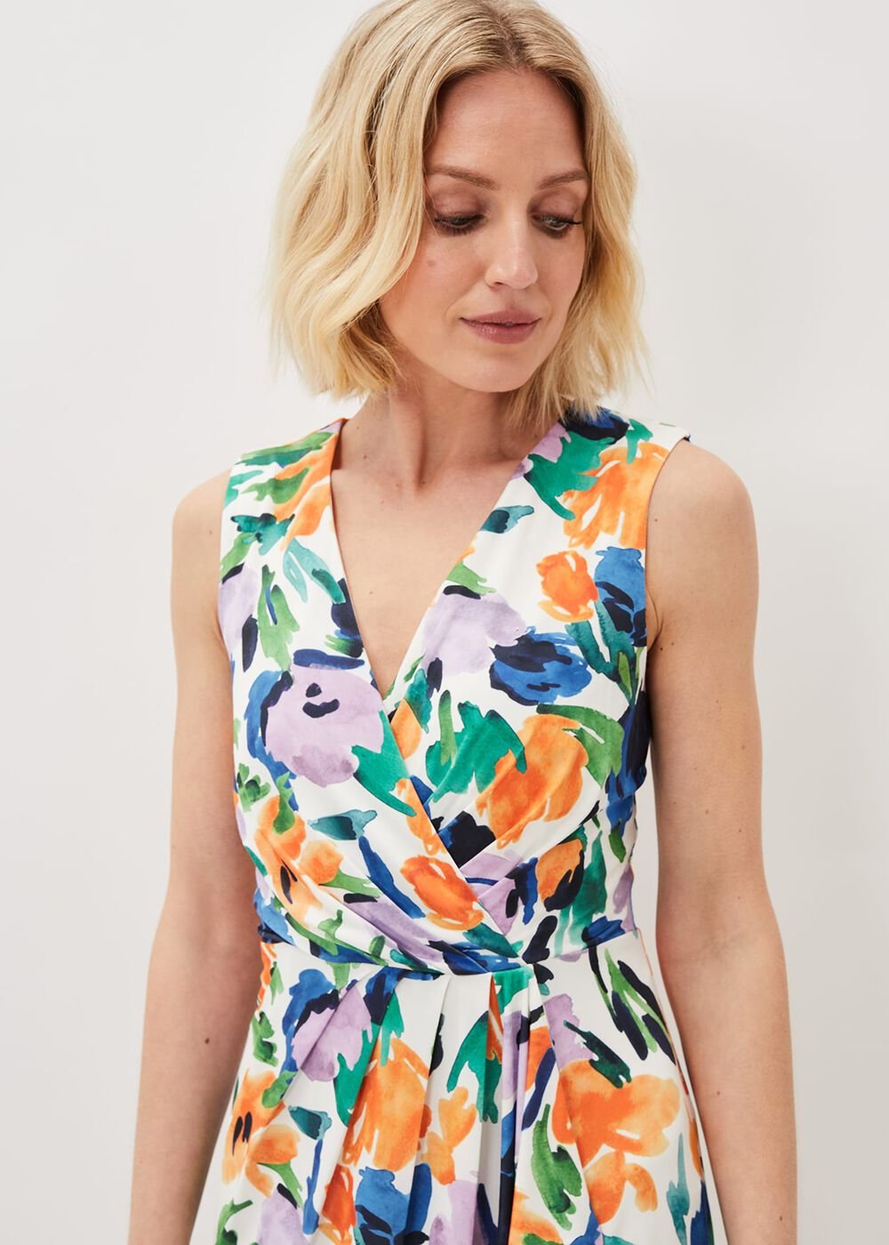 Essie Floral Midi Dress - Multi-Coloured