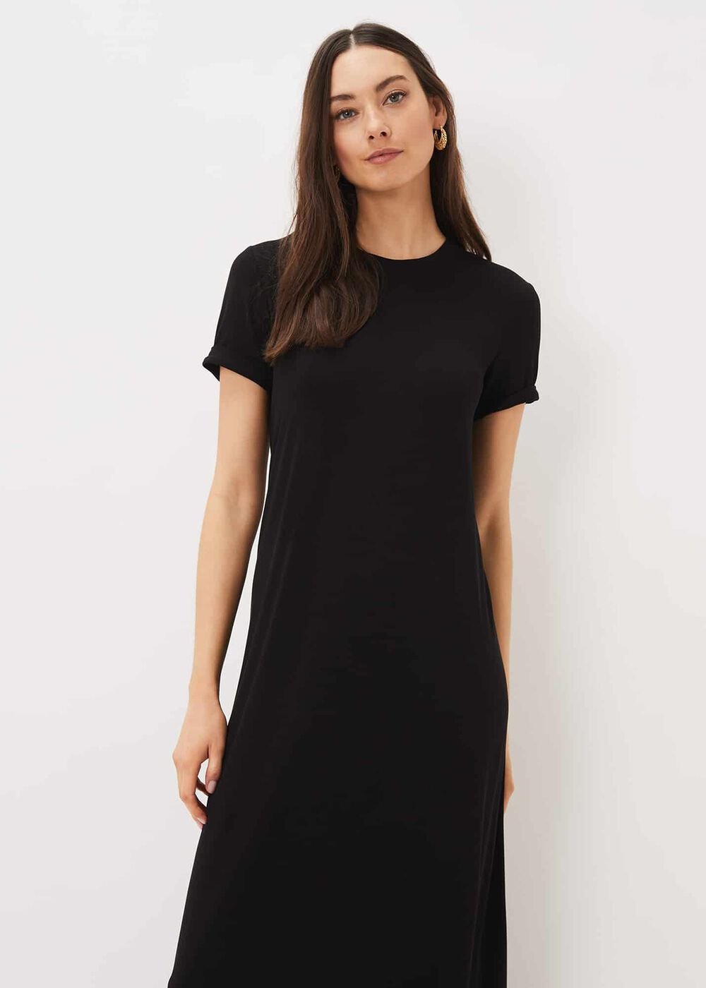 Roxana T-Shirt Maxi Dress - Black