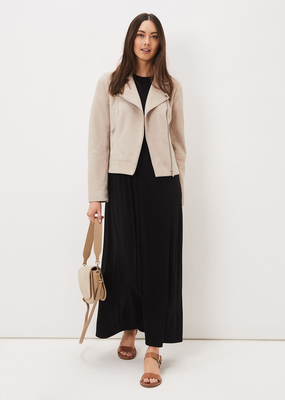 Roxana T-Shirt Maxi Dress - Black