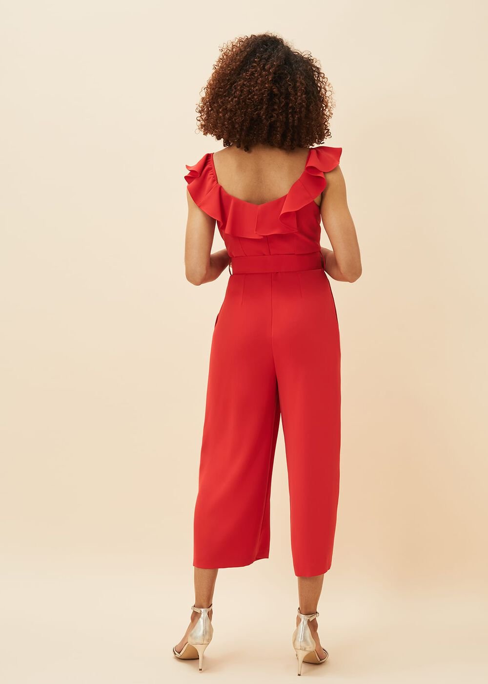 Tazanna Wide Leg Jumpsuit - Fire