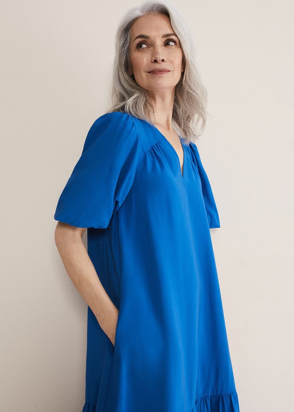 Ive Midi Dress - Cobalt