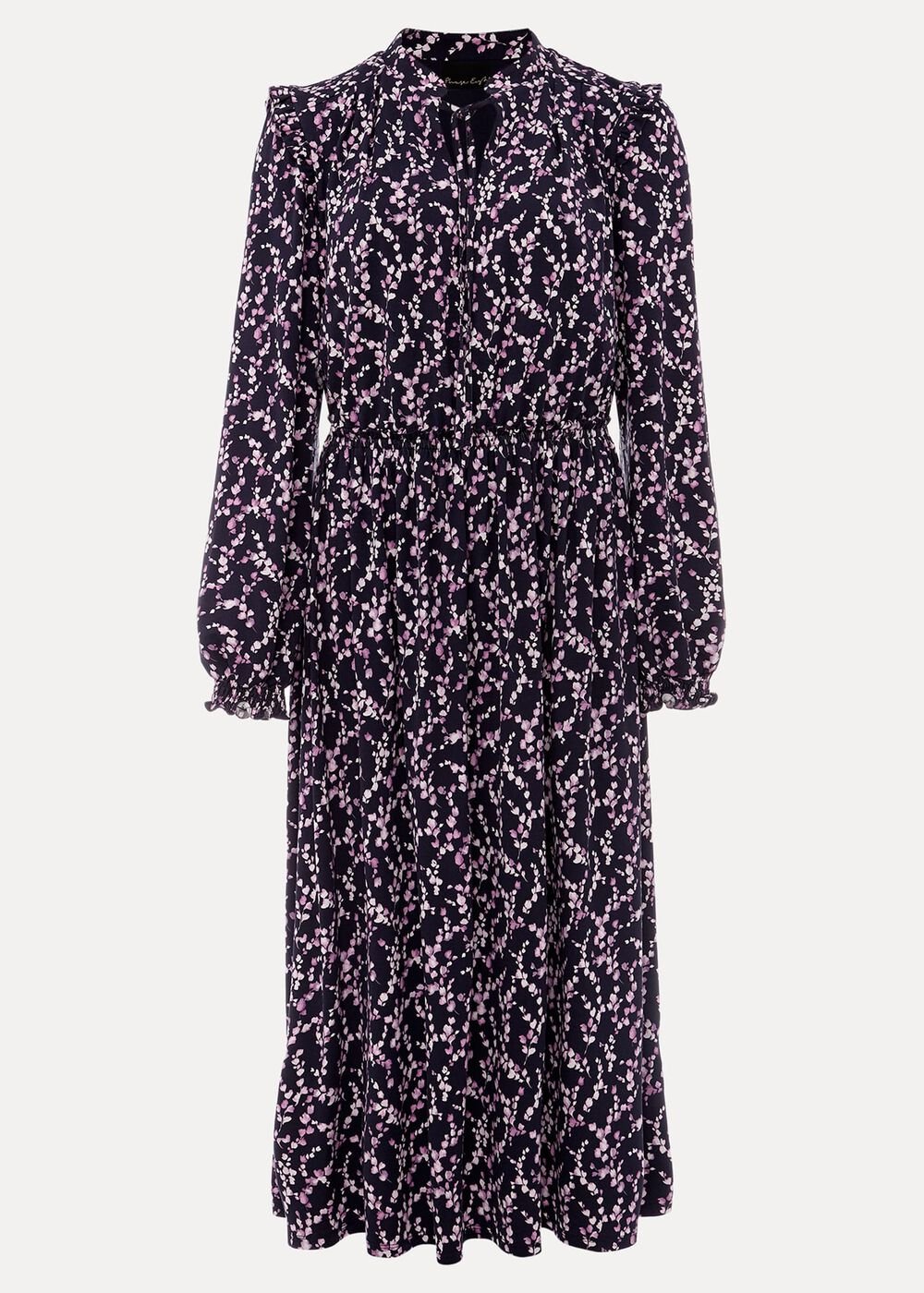 Shay Floral Midi Dress - Purple/Pink