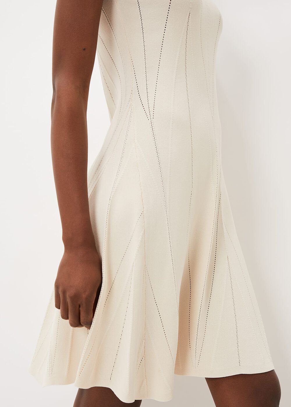 Jaya Stitch Detail Dress - Buttermilk