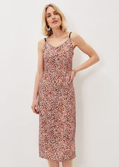 Ellerie Printed Slip Dress - Natural
