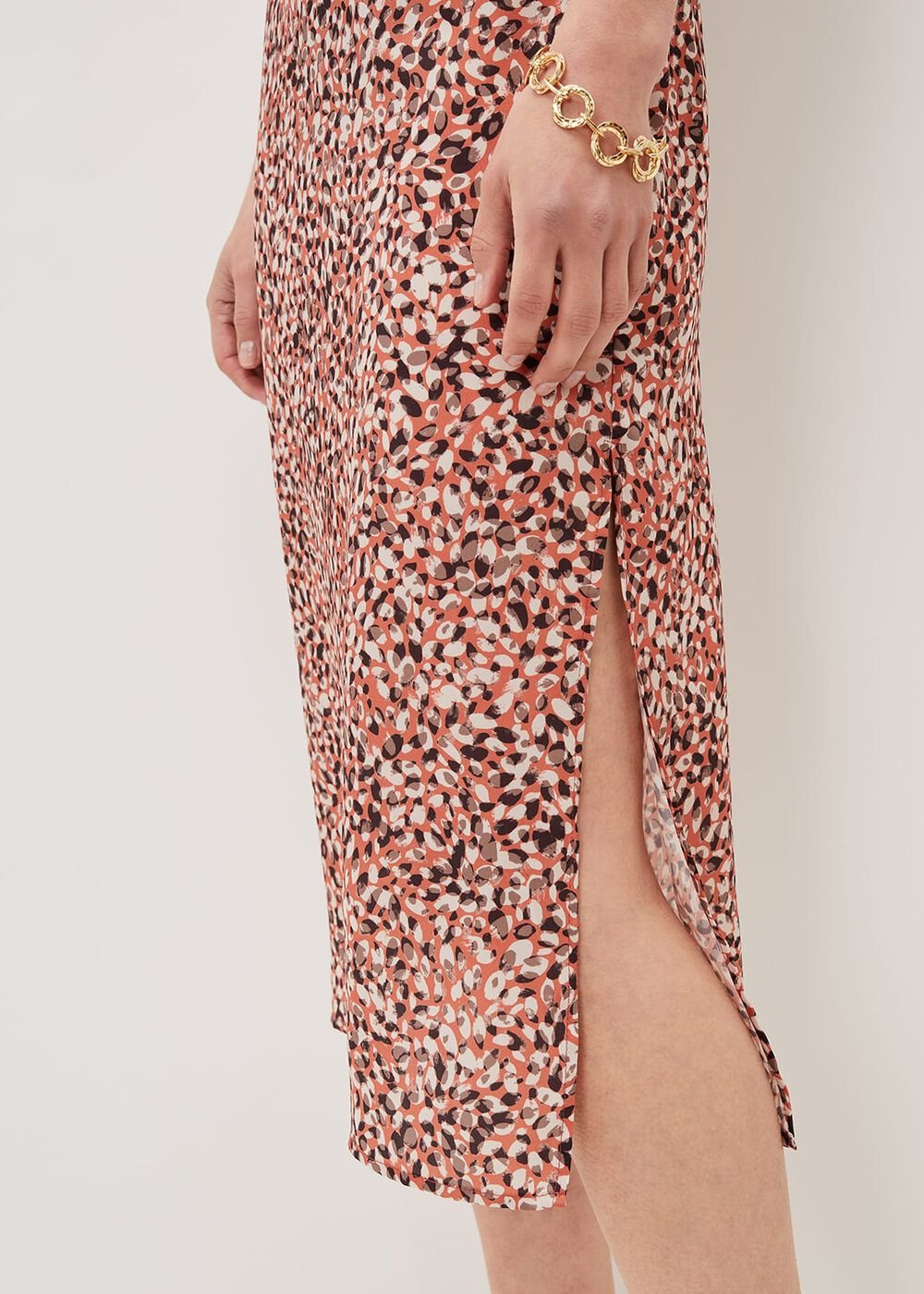 Ellerie Printed Slip Dress - Natural