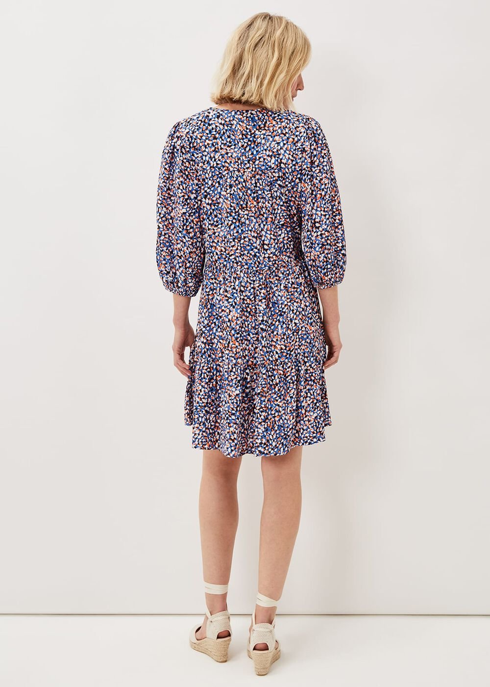 Penele Dotty Print Short Dress - Multi-Coloured