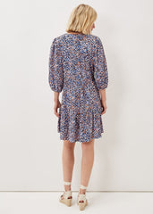 Penele Dotty Print Short Dress - Multi-Coloured