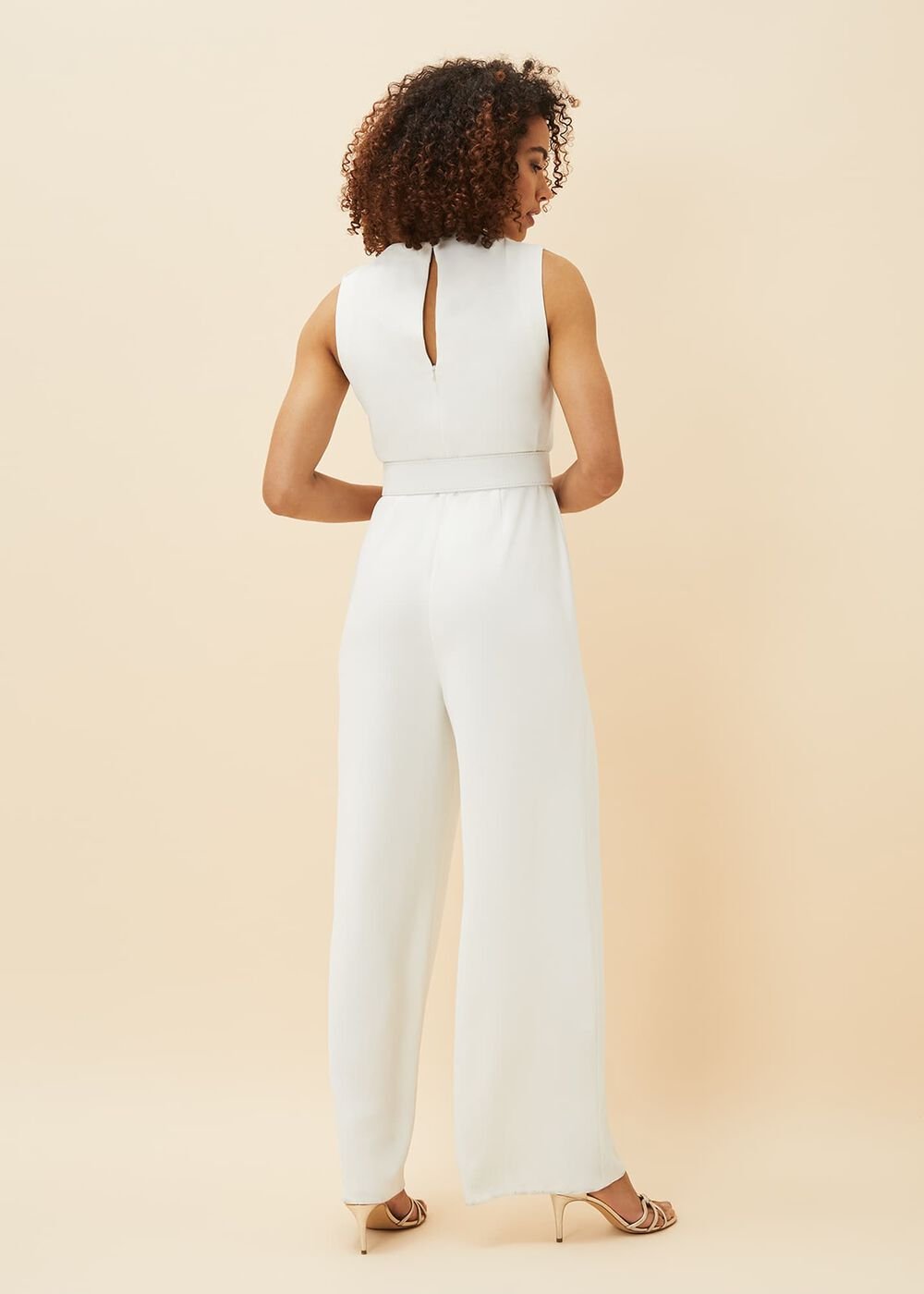 Gracie Wide Leg Jumpsuit - Ivory