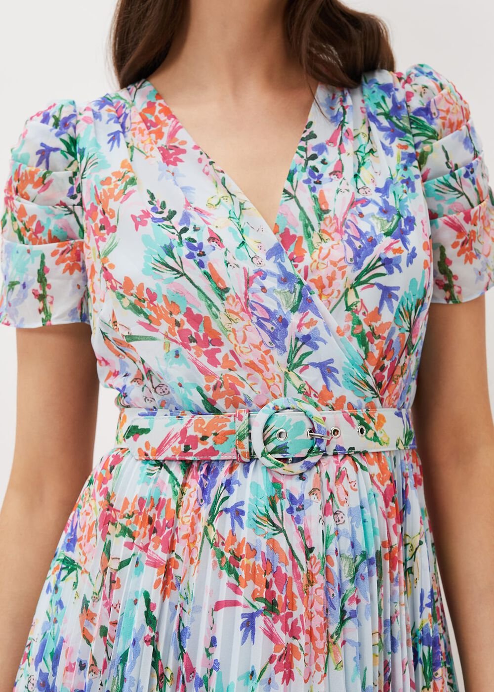 Cleo Floral Midaxi Dress - Cherry/Multi