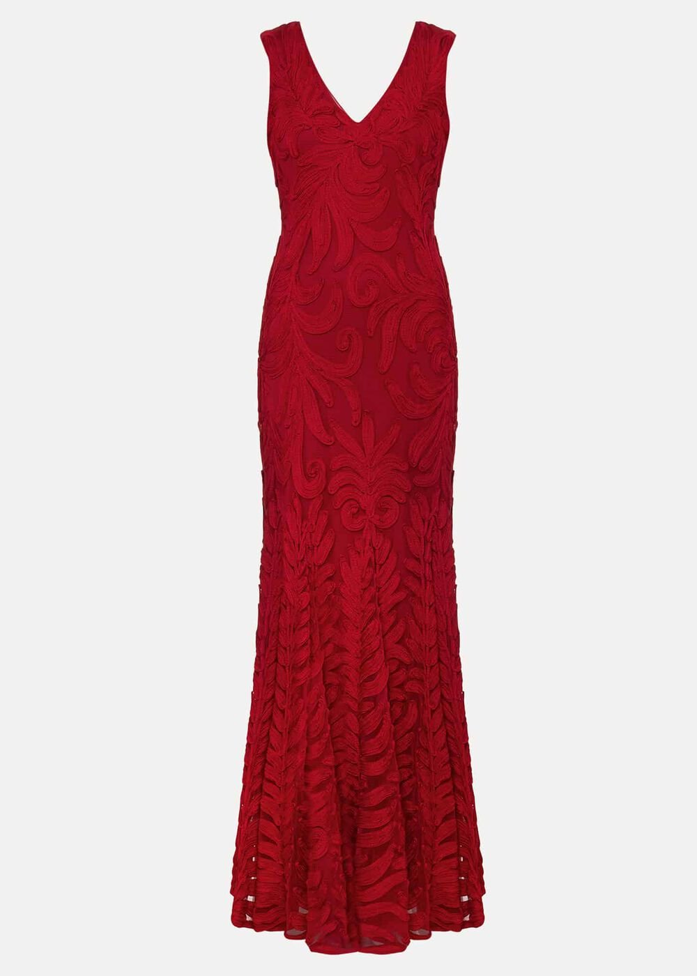 Marigold Tapework Maxi Dress - Scarlet