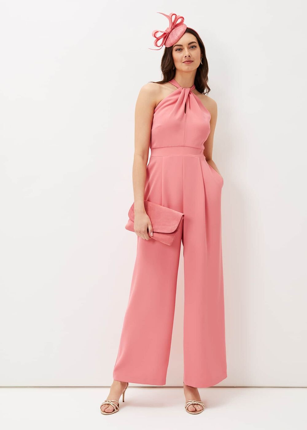 Mellany Wide Leg Jumpsuit - Watermelon