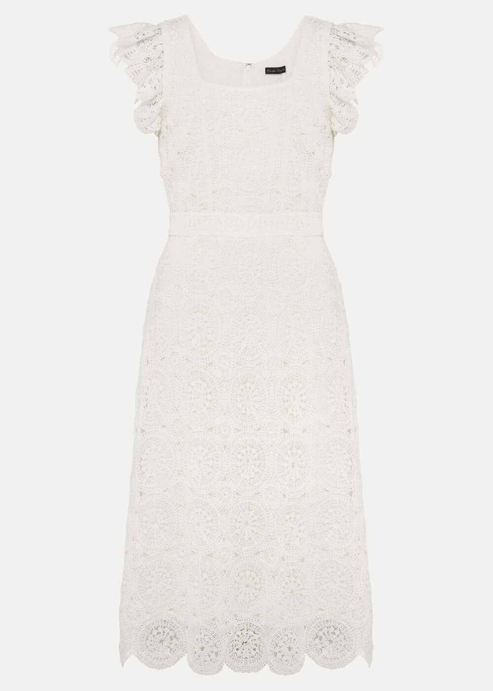Tamari Crochet Knit Dress - Ivory