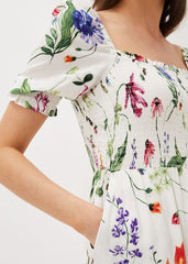 Zaylah Shirred Waist Jumpsuit - White