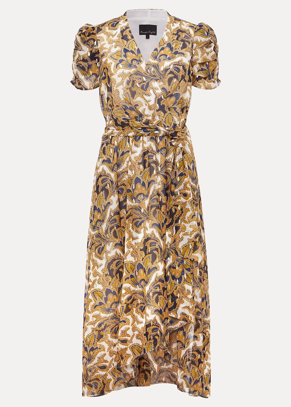 Floriana Shimmer Dress - Gold/Multi