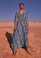Claudia Printed Maxi Dress - Multi-Coloured