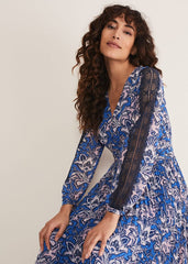 Claudia Printed Maxi Dress - Multi-Coloured