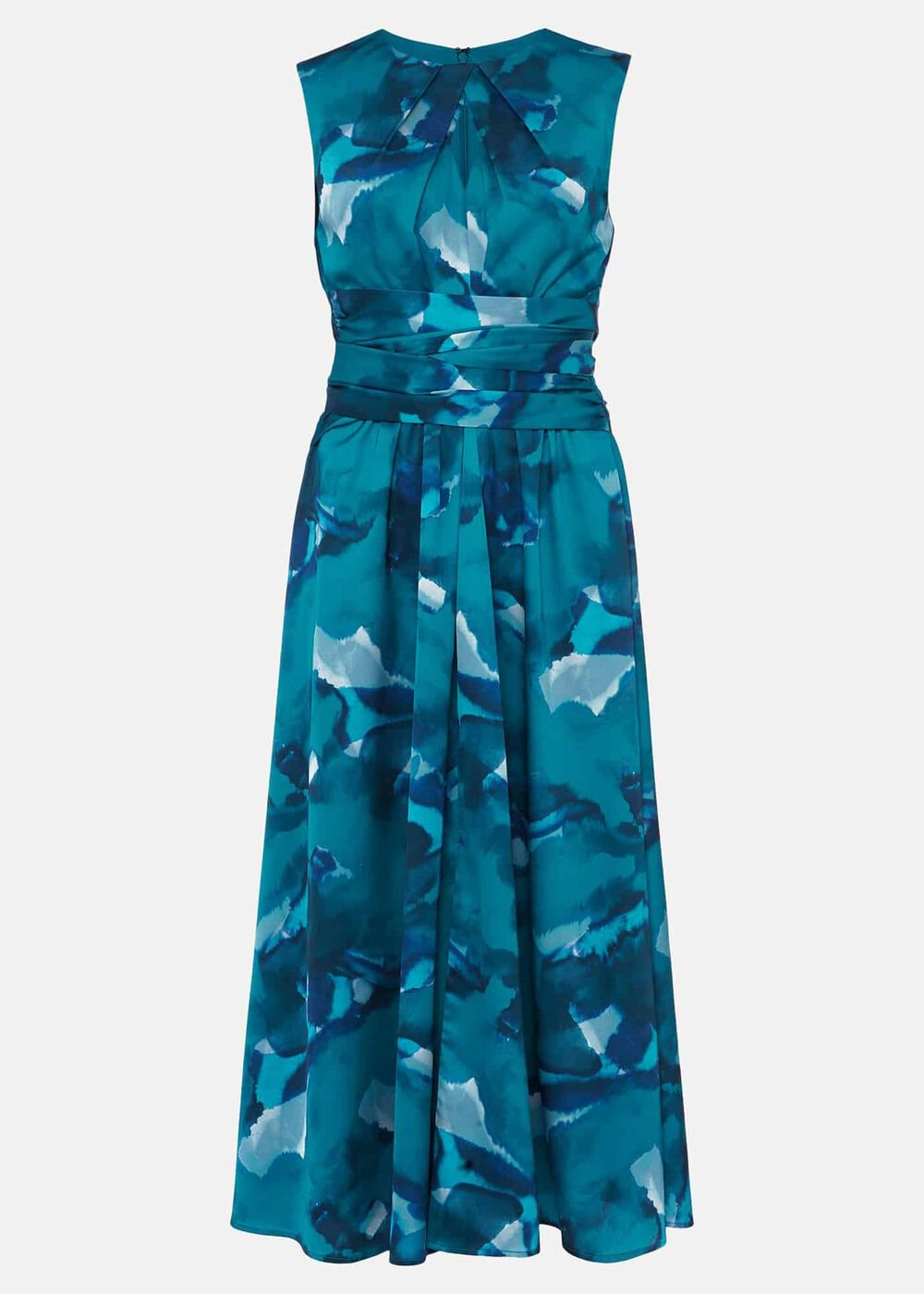 Corrin Butterfly Print Midi Dress - Malachite/Multi