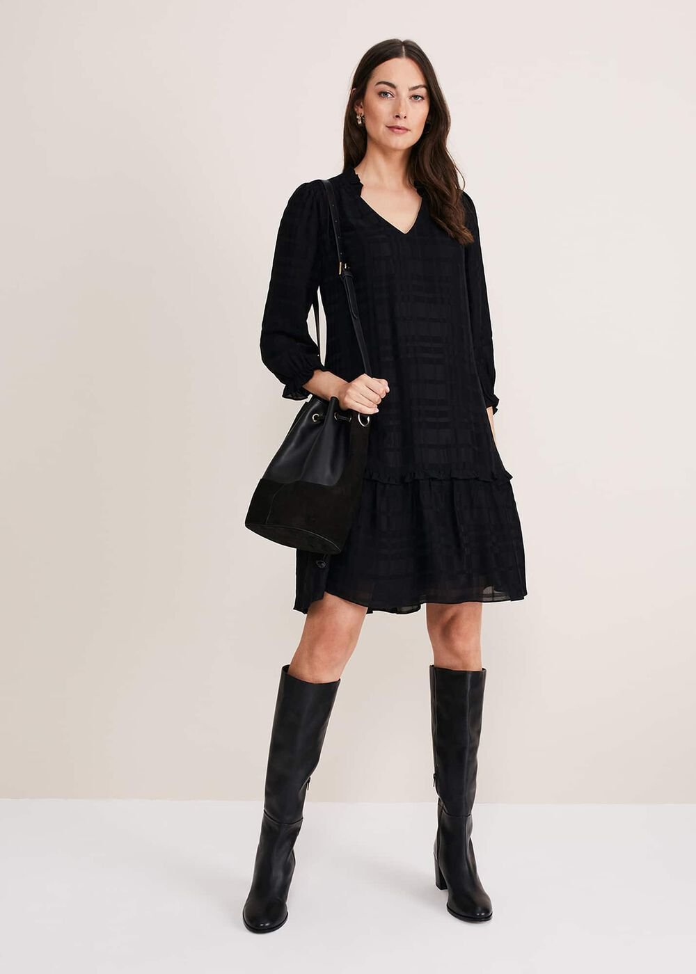 Tansy Swing Dress - Black