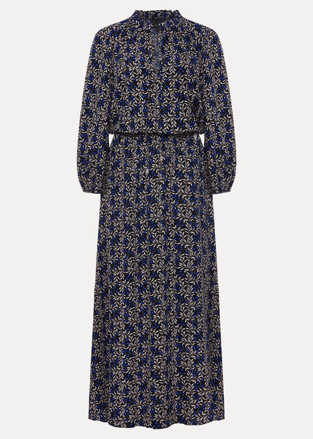 Phillipa Poppy Midi Dress - Navy