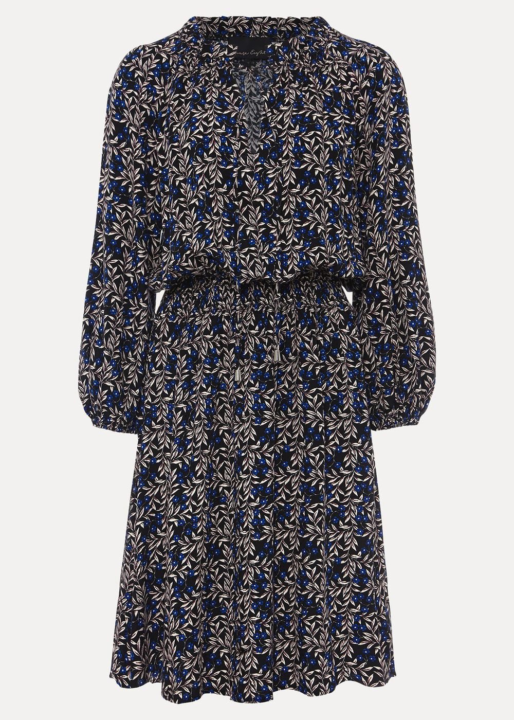 Phillipa Floral Swing Dress - Navy