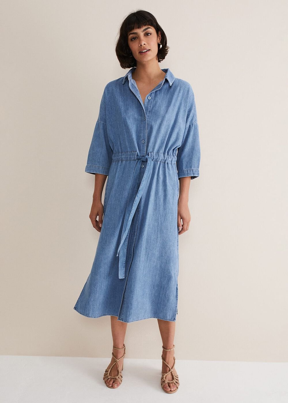 Tilda Chambray Dress - Chambray