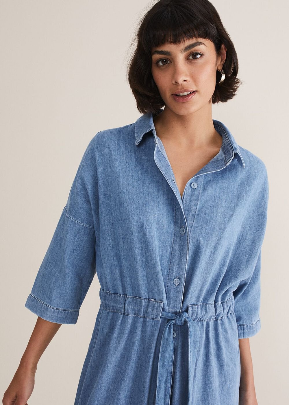 Tilda Chambray Dress - Chambray
