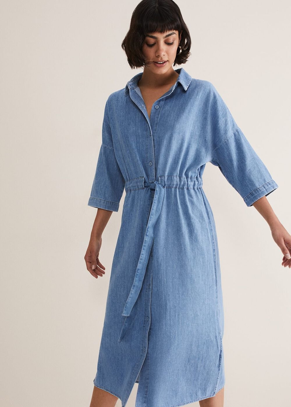 Tilda Chambray Dress - Chambray