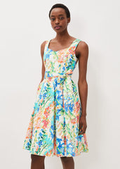Blair Cotton Floral Dress - Multi-Coloured