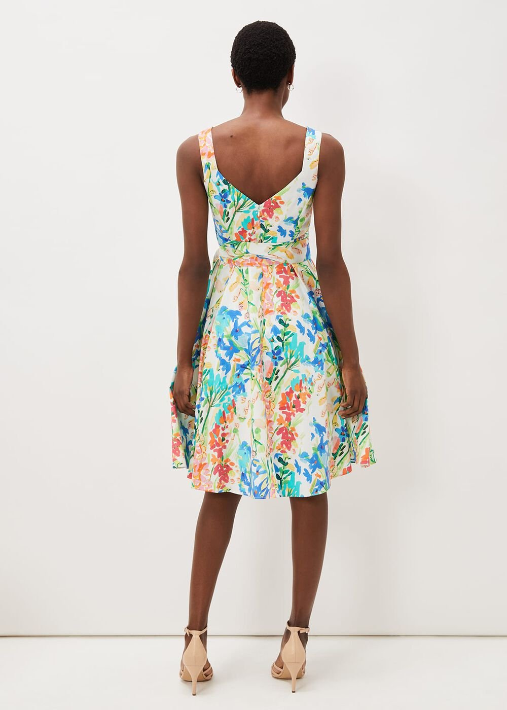 Blair Cotton Floral Dress - Multi-Coloured