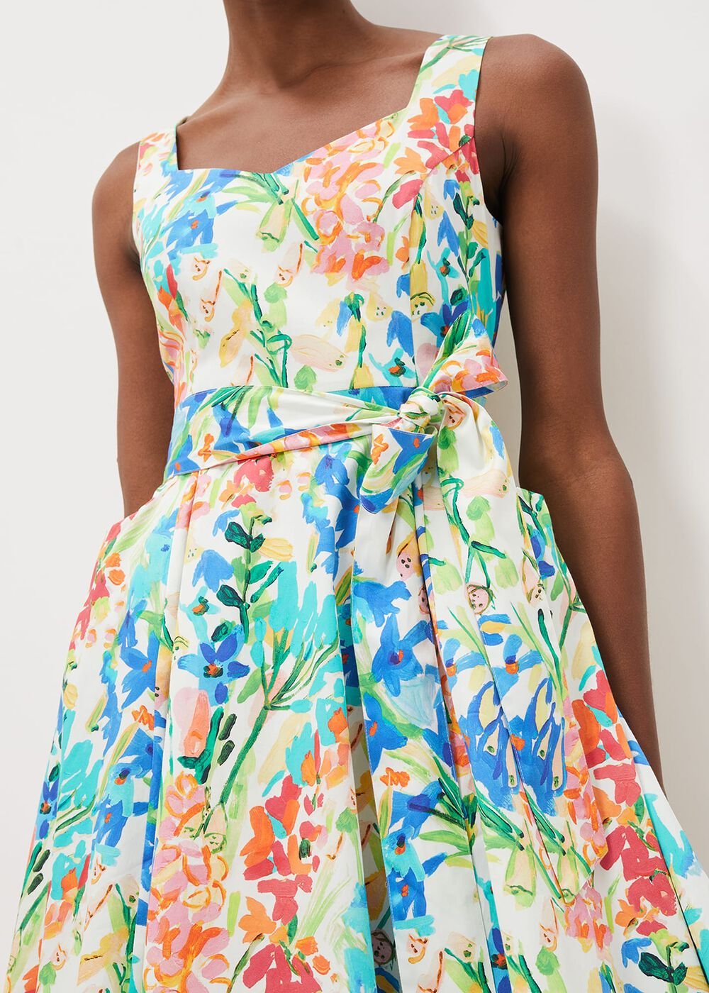 Blair Cotton Floral Dress - Multi-Coloured