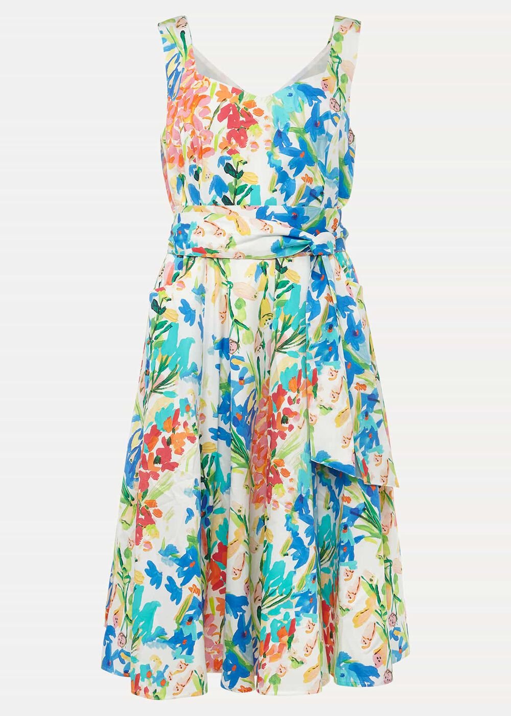 Blair Cotton Floral Dress - Multi-Coloured