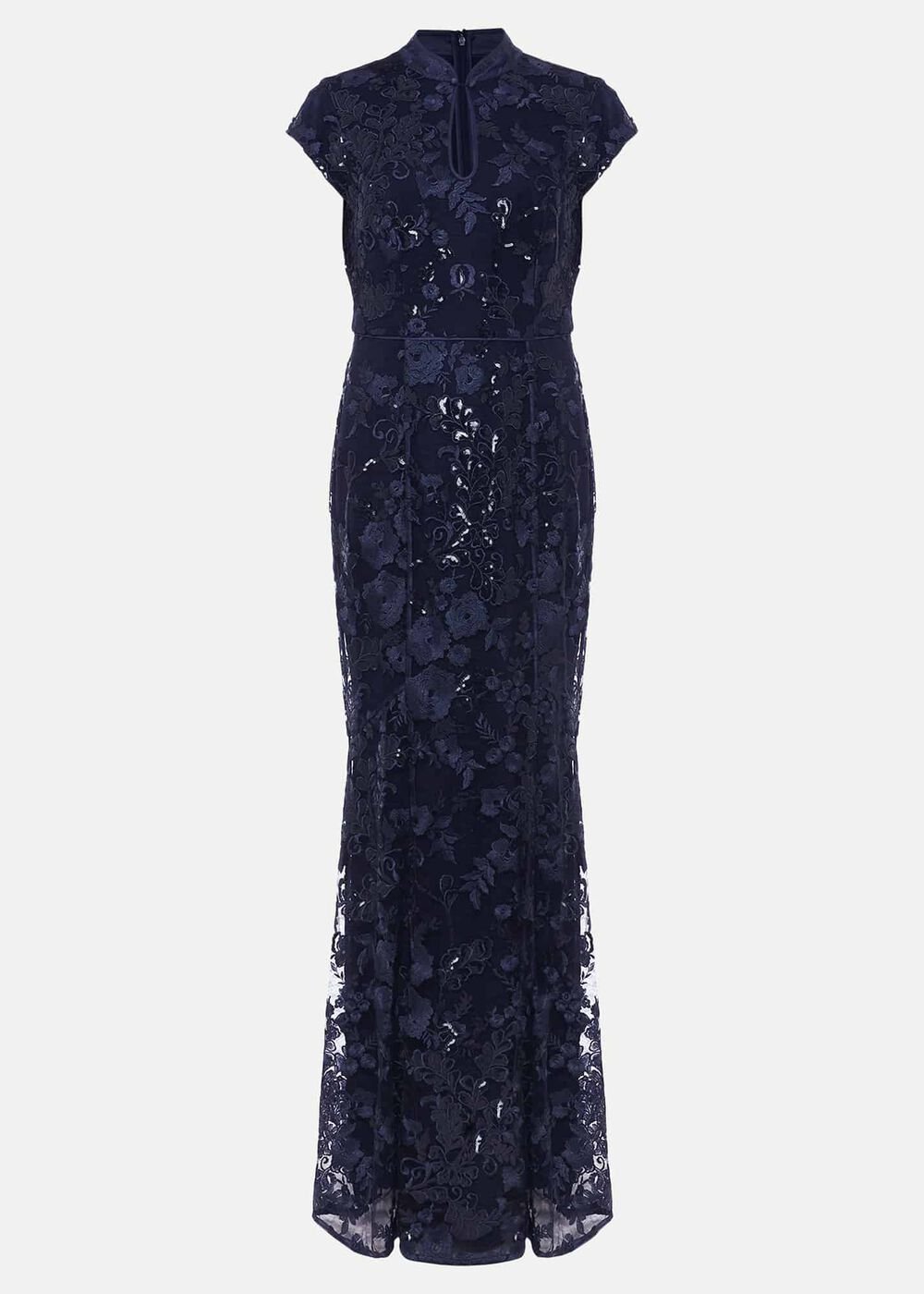 Sofia Embroidered Sequin Dress - Black/Midnight
