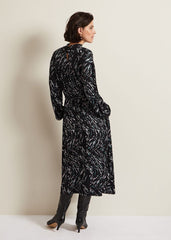 Anamaria Midi Dress - Charcoal Multi