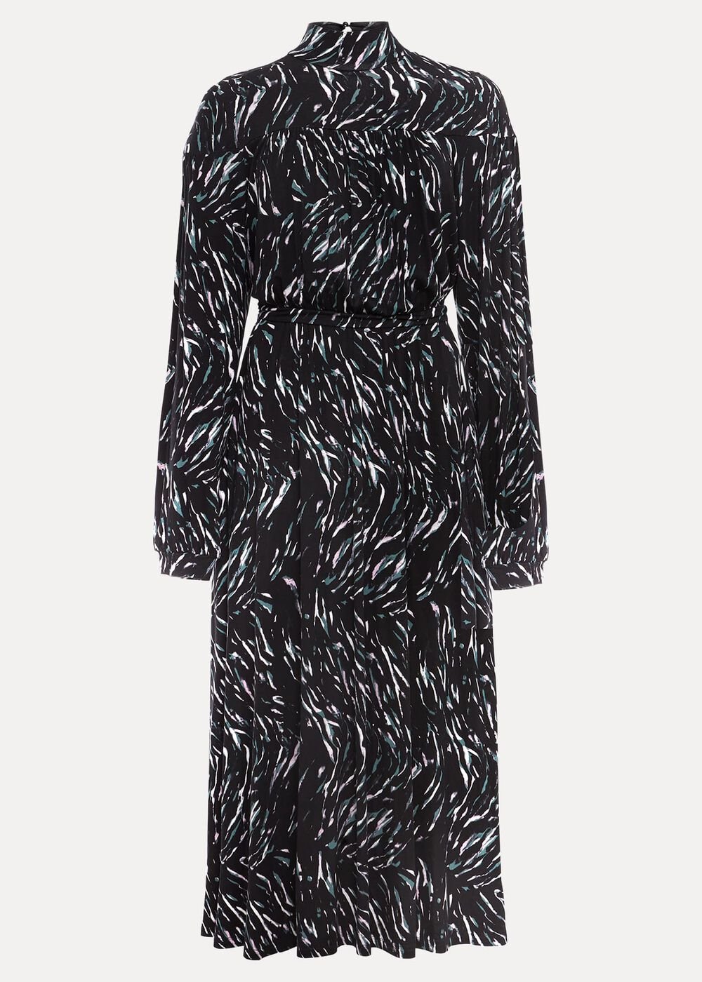 Anamaria Midi Dress - Charcoal Multi