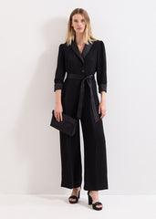 Kylie Tux Jumpsuit - Black