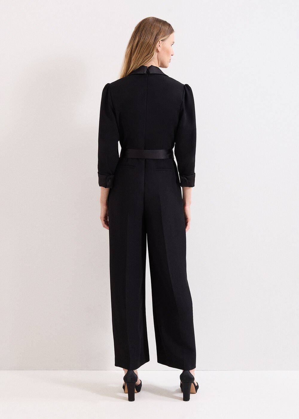 Kylie Tux Jumpsuit - Black