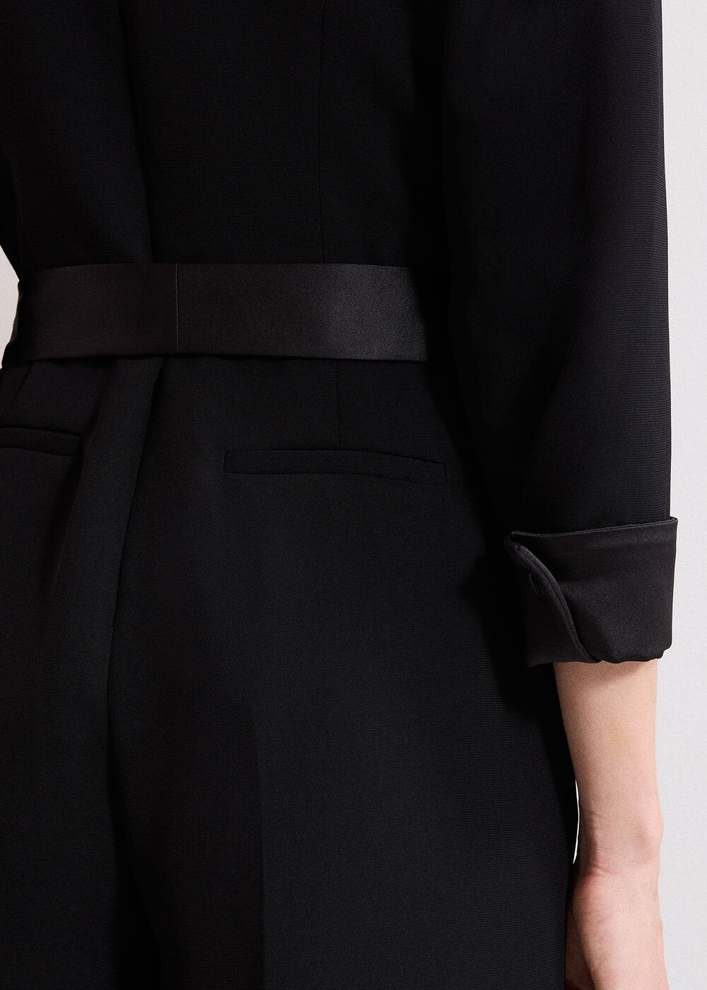 Kylie Tux Jumpsuit - Black