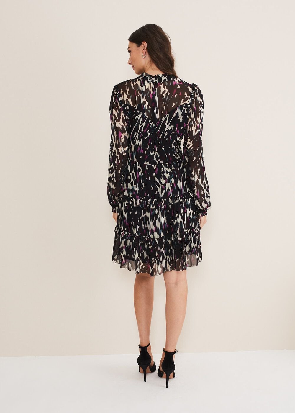 Millicent Print Tiered Dress - Multi-Coloured
