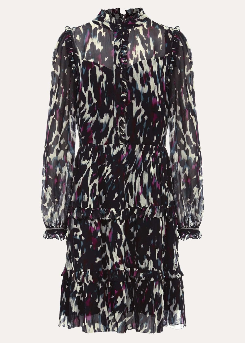 Millicent Print Tiered Dress - Multi-Coloured