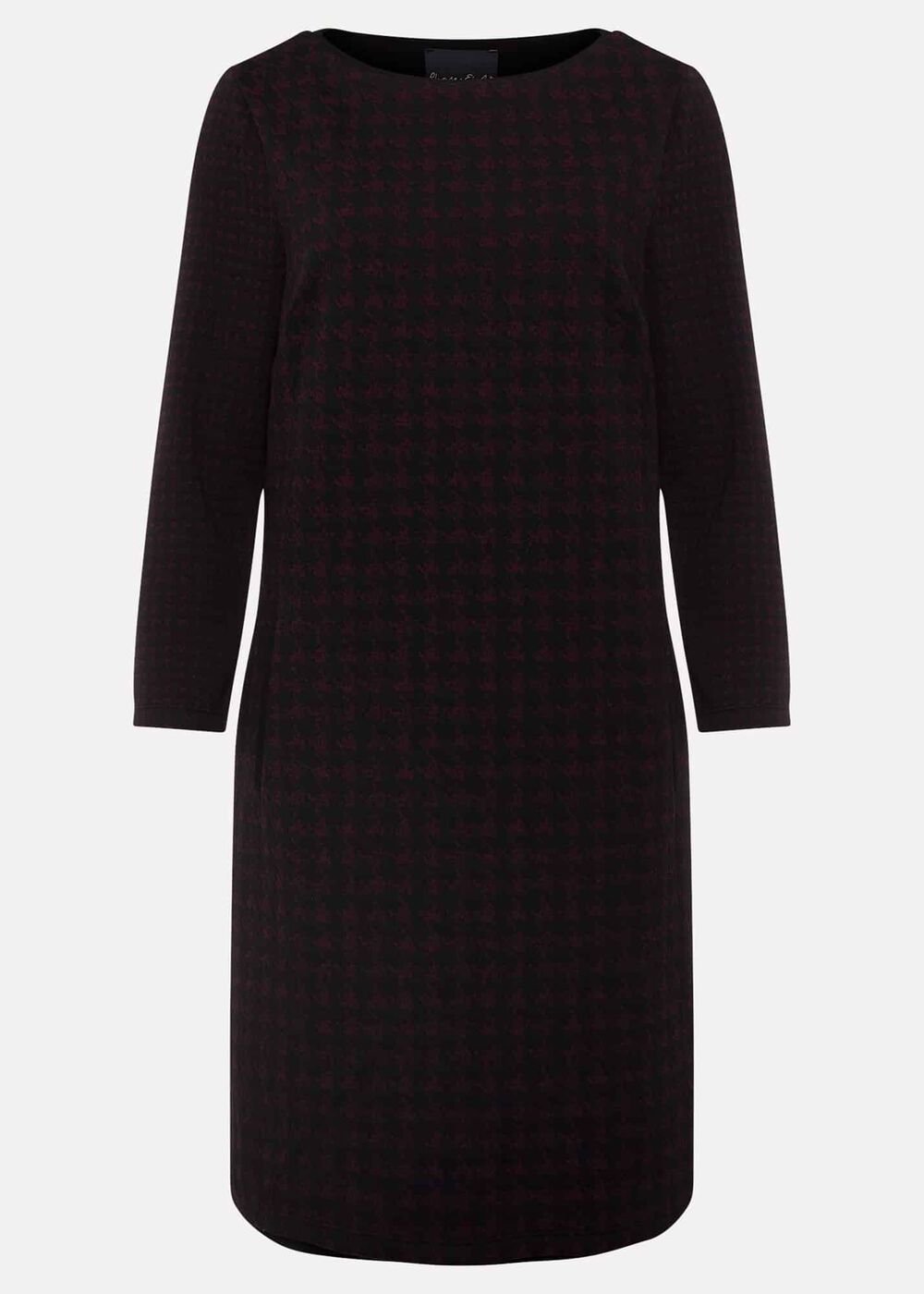 Lenia Check Dress - Black/Pewter