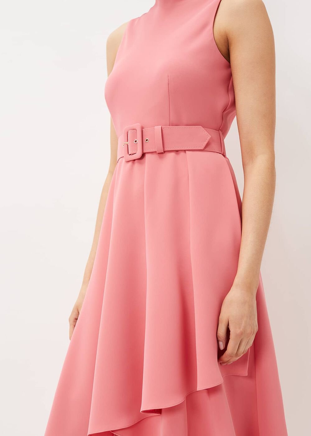 Kazandra Belted Dress - Watermelon