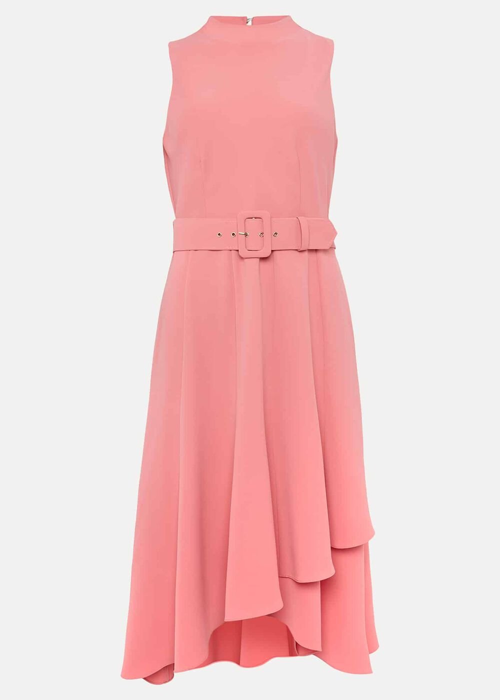 Kazandra Belted Dress - Watermelon