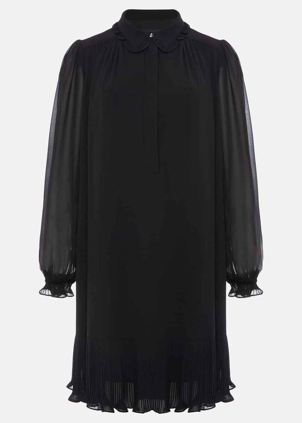 April Pleat Dress - Black