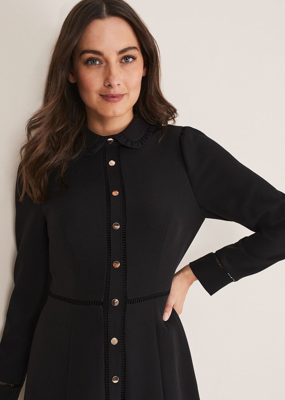 Rosa Tailored Dress - Black