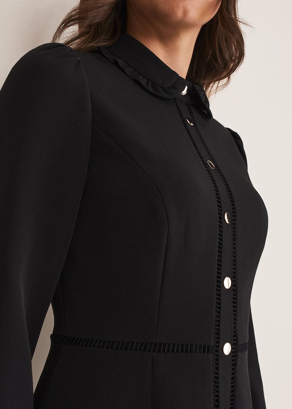 Rosa Tailored Dress - Black
