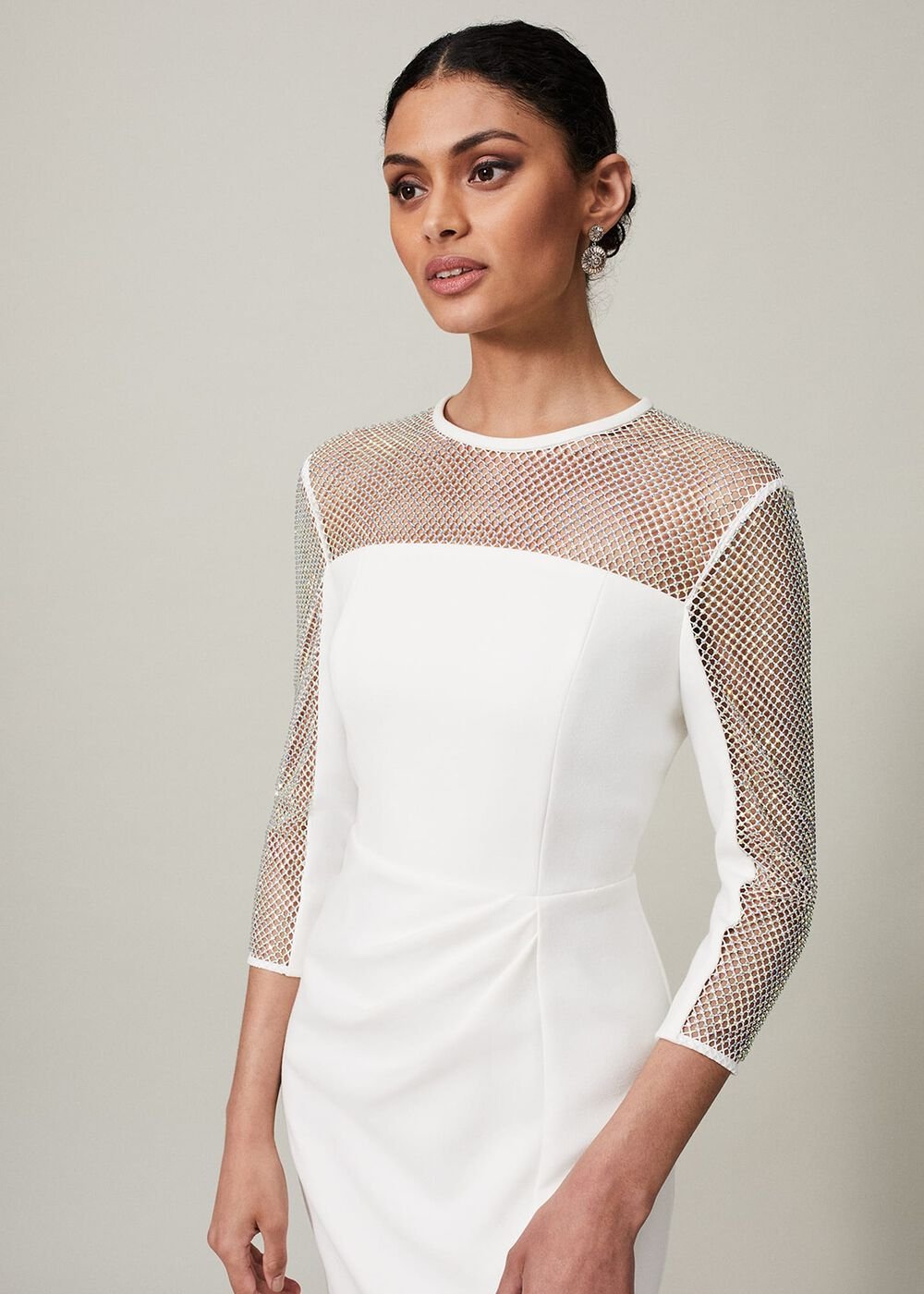 Belle Embellished Maxi Dress - Ivory