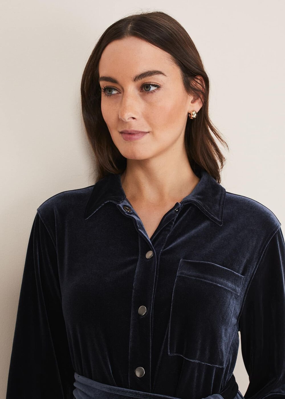 Nala Velvet Jumpsuit - Charcoal
