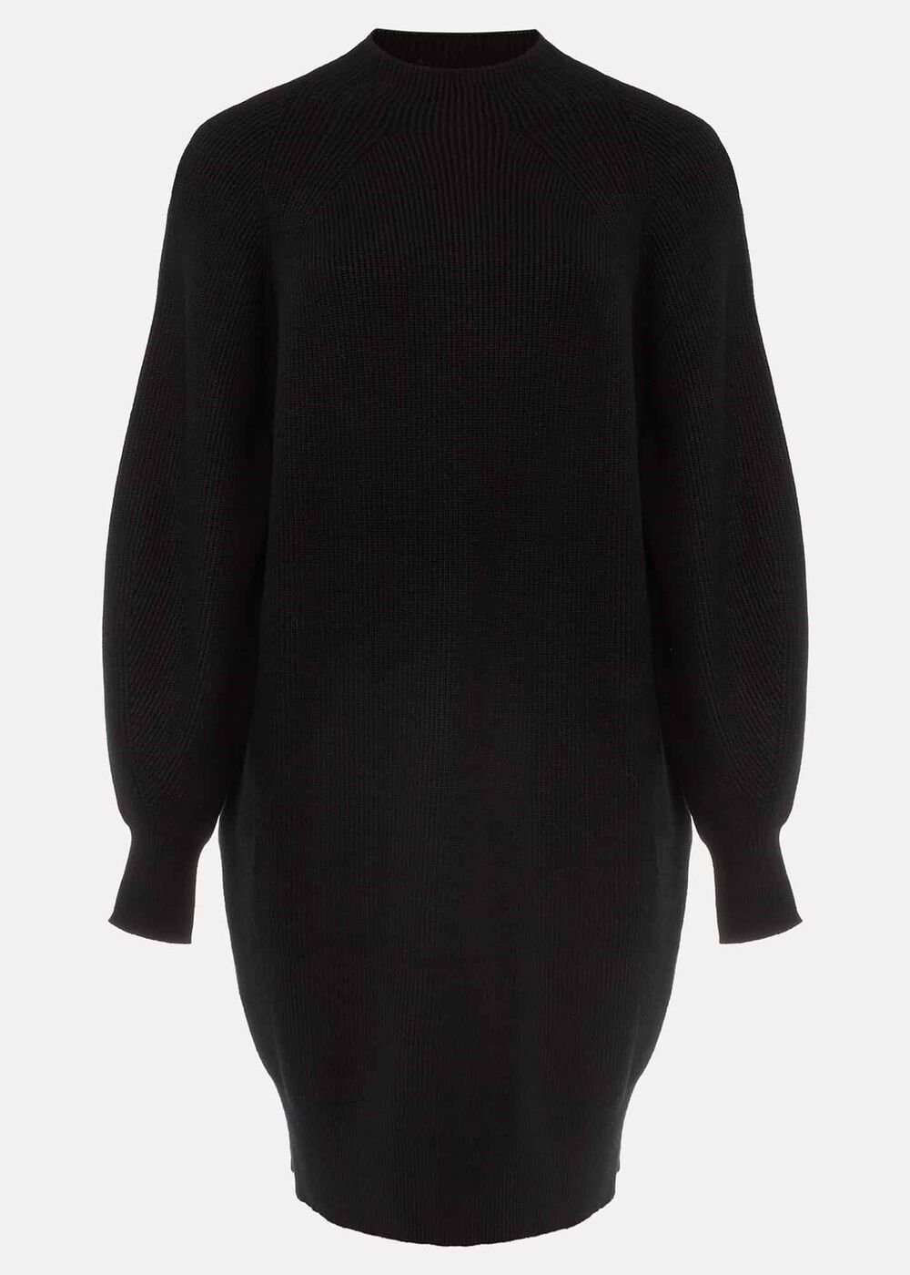 Eliana Knitted Jumper Dress - Black